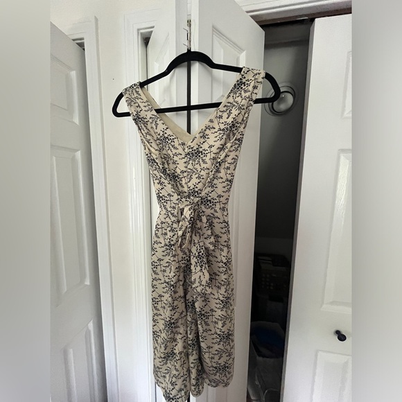 Floral summer dress, cream and navy - Picture 2 of 3